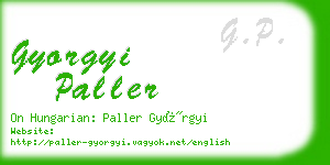 gyorgyi paller business card